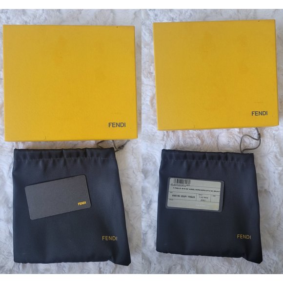 AUTHENTIC FENDI Black Leather & Patent Leather Buckle Small Wallet - Picture 13 of 14